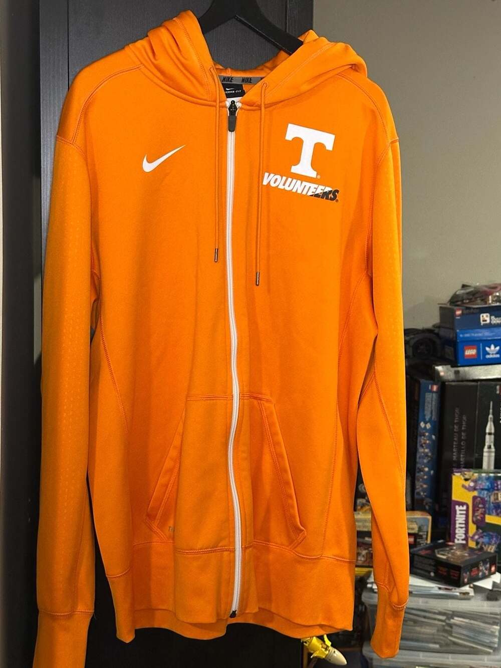 Nike Tennessee Volunteers Therma-Fit Full Zip Hoodie Orange Size Large
